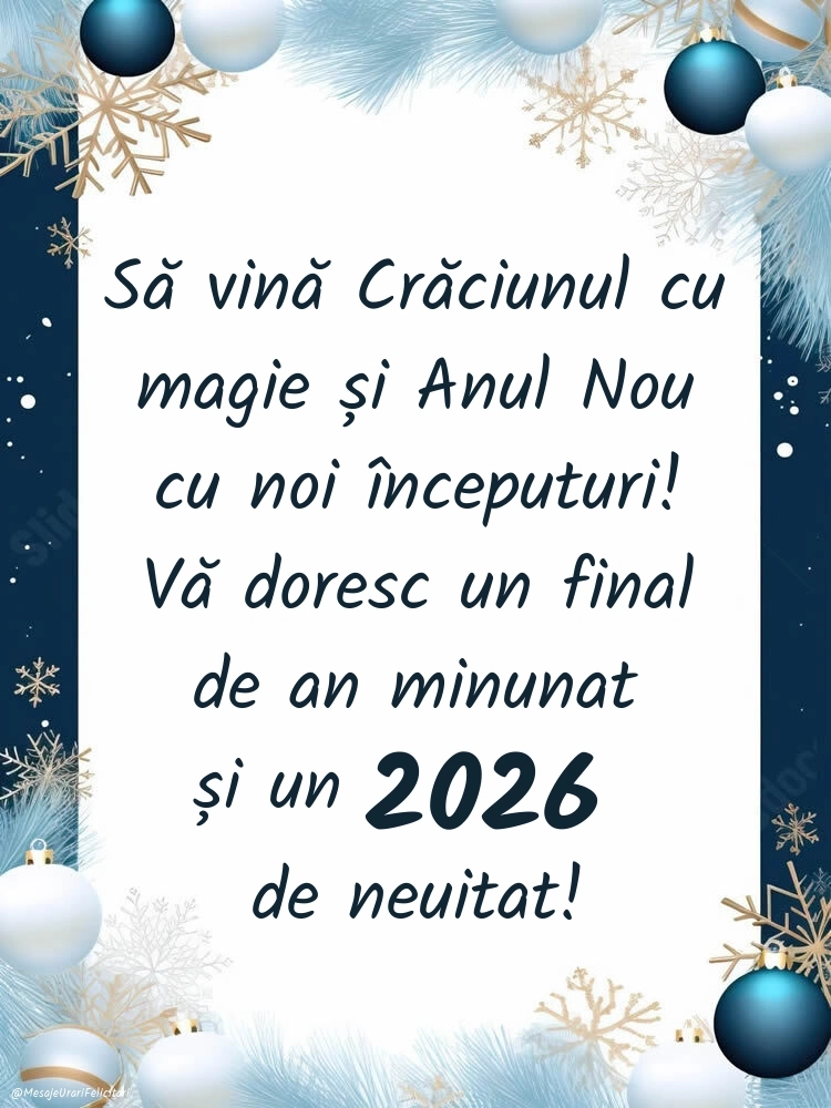 Felicitări și Imagini de Crăciun: Decorațiuni de Sărbători