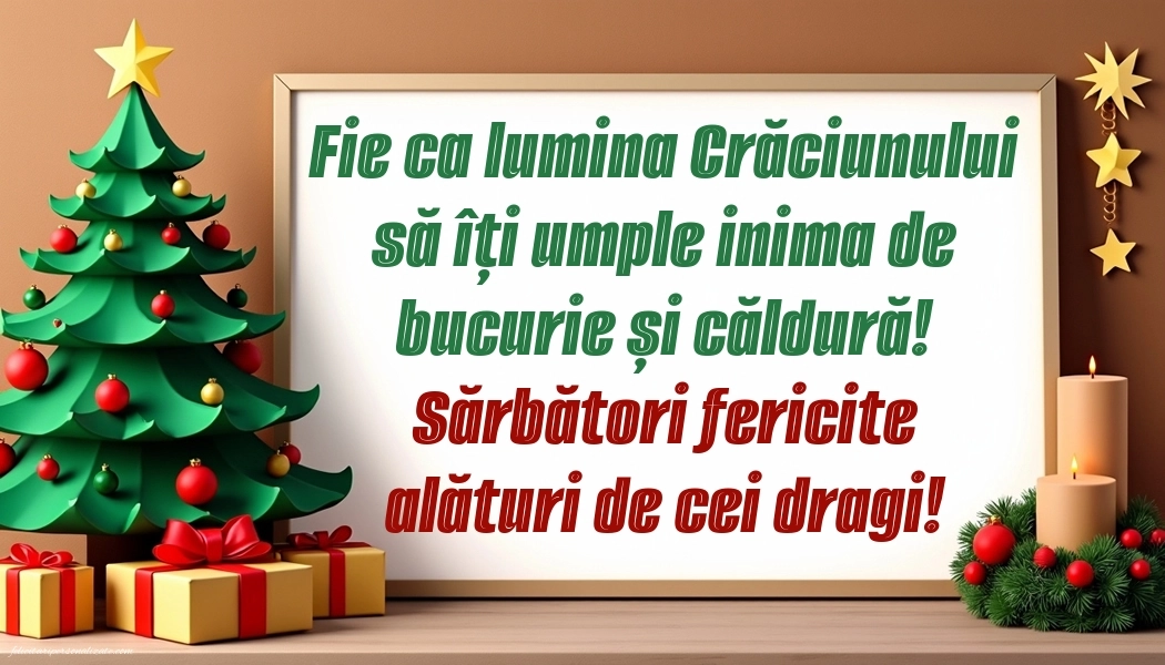 Imagini cu urări de Crăciun 2025: Brad de Crăciun