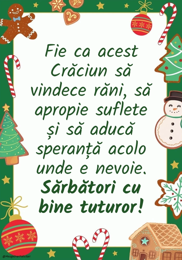 Felicitări și Imagini de Crăciun: Decorațiuni de Sărbători
