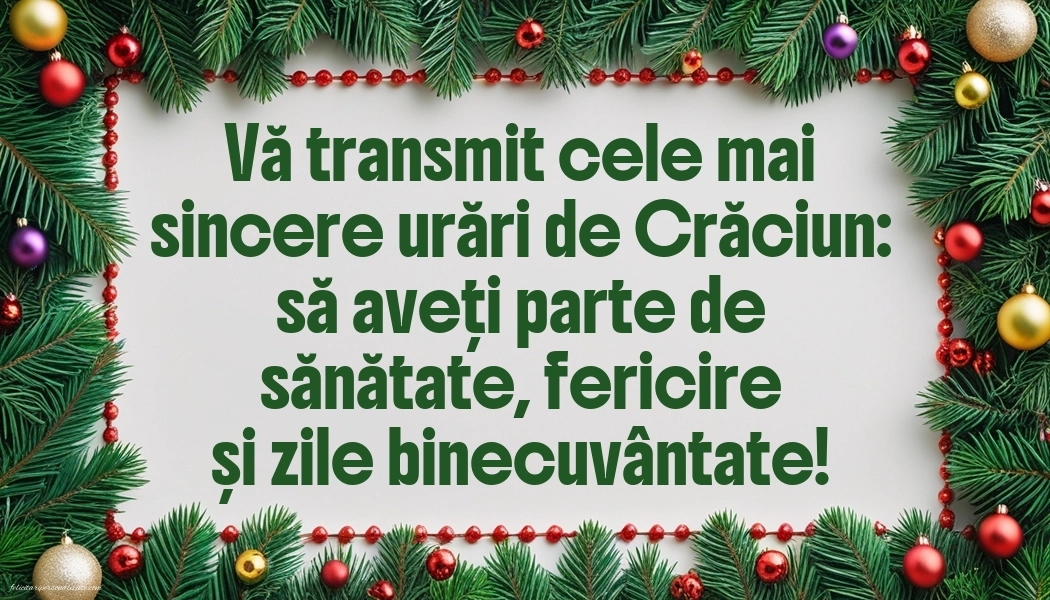 Poze cu mesaje frumoase de Crăciun: Globuri de Crăciun