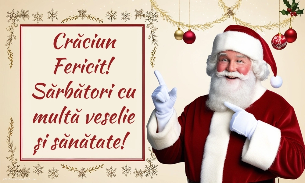 Felicitări și Imagini de Crăciun: Moș Crăciun