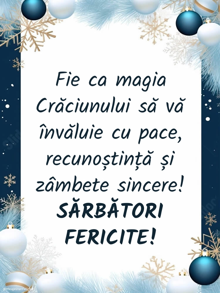 Felicitări și Imagini de Crăciun: Decorațiuni de Sărbători