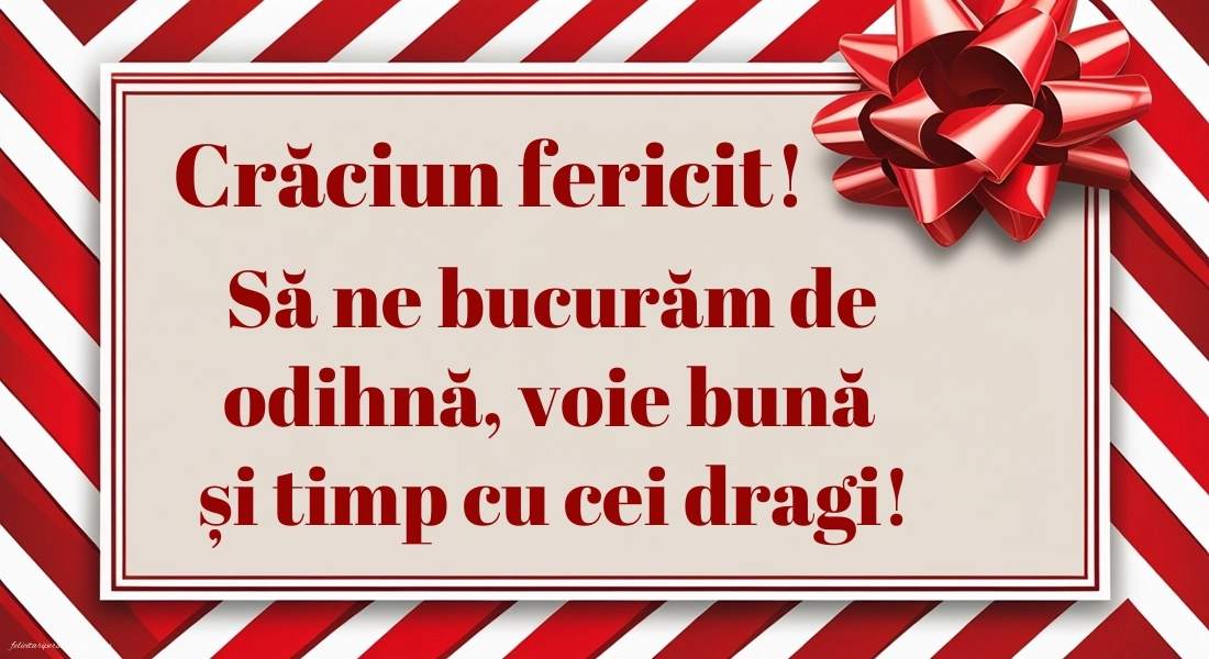 Imagini cu urări de Crăciun 2025: Aranjamente de Crăciun