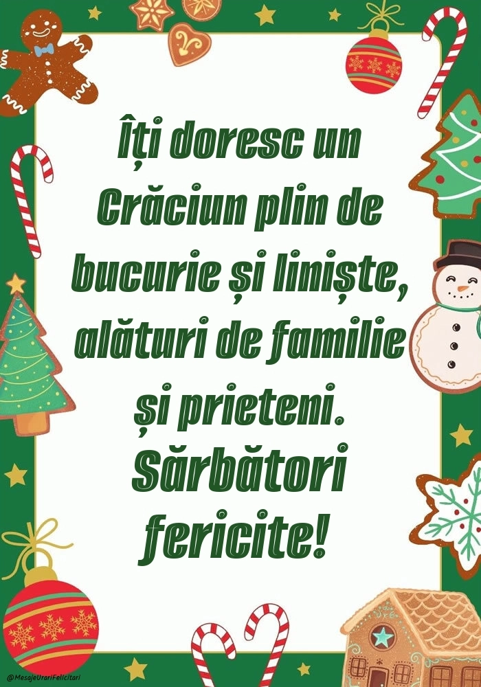 Felicitări și Imagini de Crăciun: Decorațiuni de Sărbători