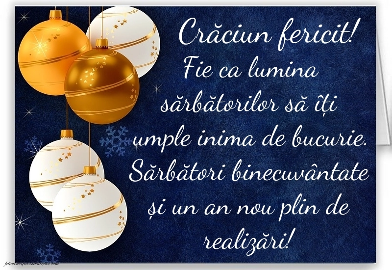 Felicitări și Imagini de Crăciun: Globuri de Crăciun