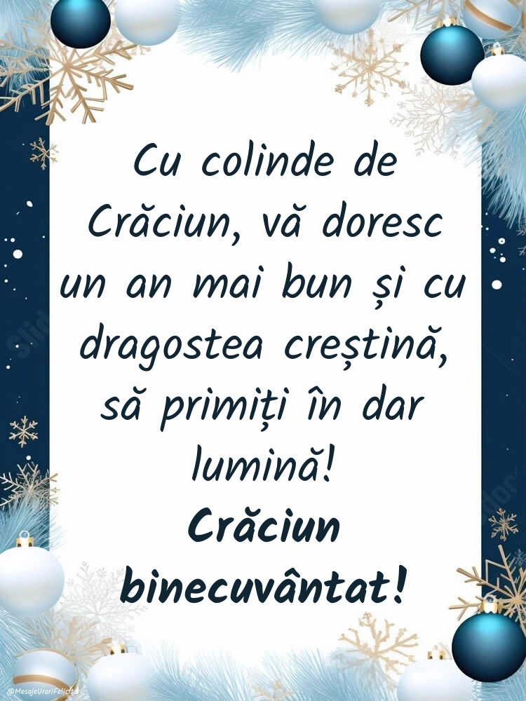Felicitări și Imagini de Crăciun: Decorațiuni de Sărbători