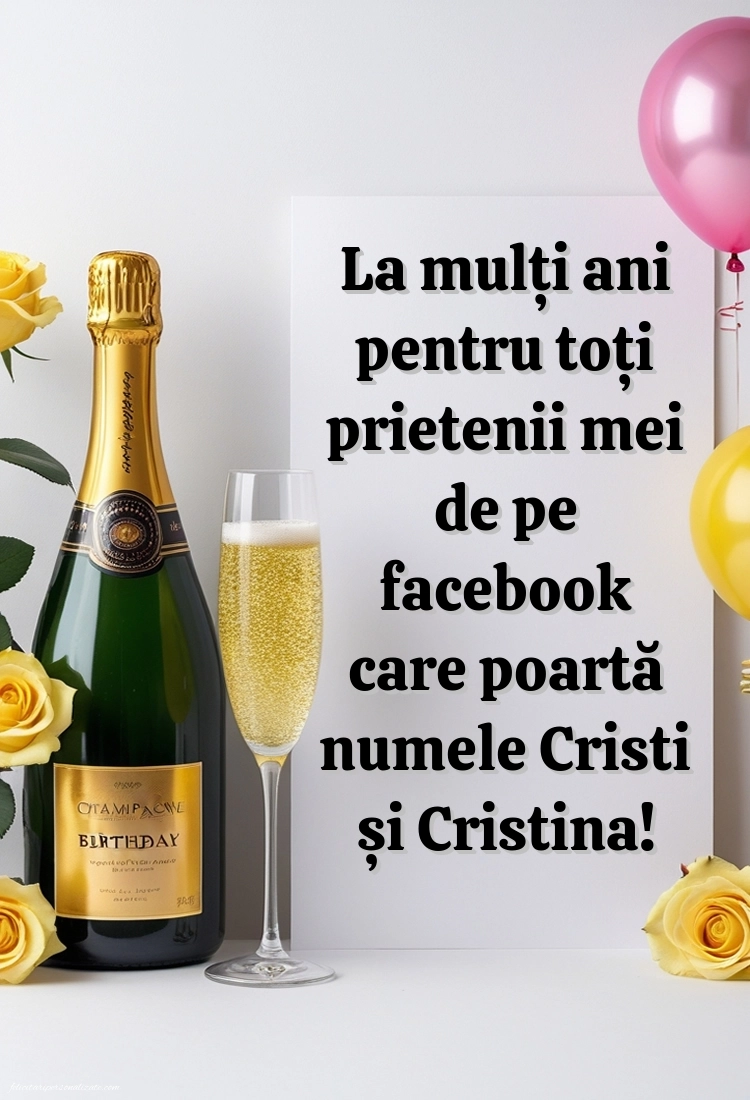 Imagini cu Mesaje de Nașterea Domnului (25 Decembrie): Șampanie și baloane