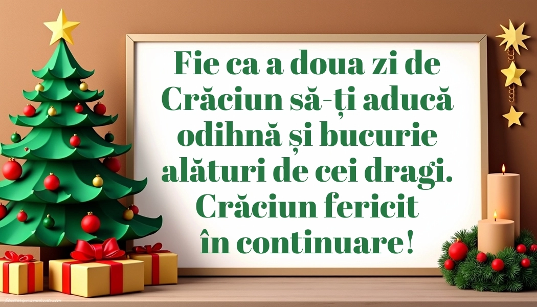 Imagini cu Urări pentru a Doua Zi de Crăciun: Brad de Crăciun