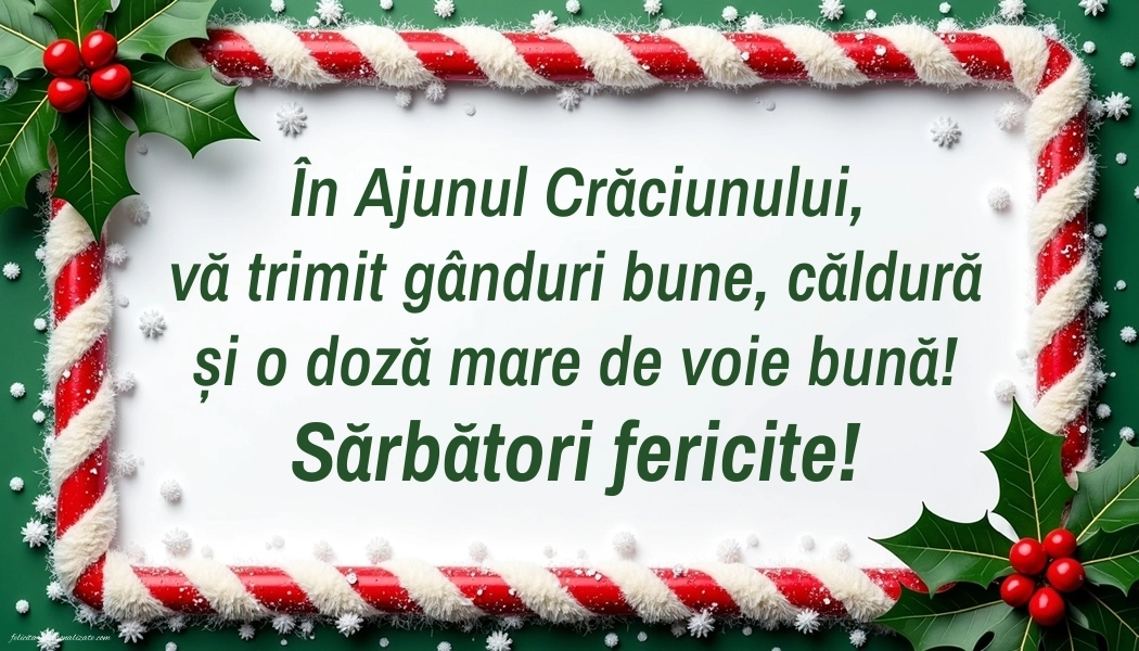 Imagini cu urări de Ajunul Crăciunului: Aranjamente de Crăciun