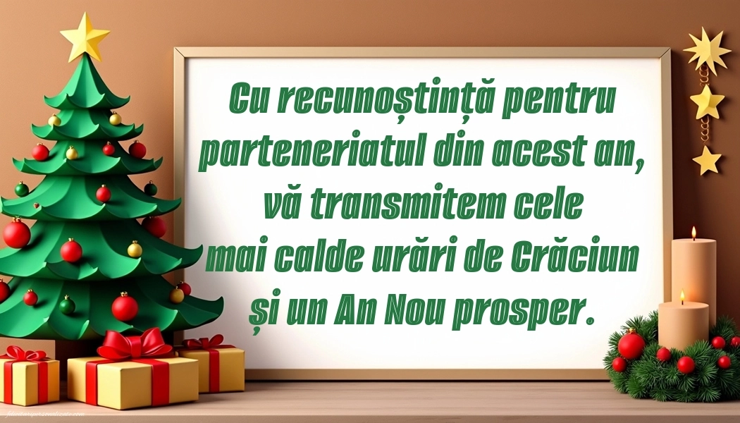 Imagini cu Urări de Crăciun pentru Clienți: Brad de Crăciun
