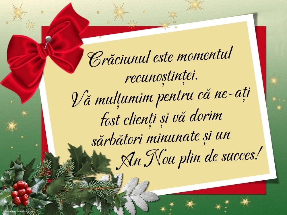 Imagini cu Urări de Crăciun pentru Clienți: Aranjamente de Crăciun
