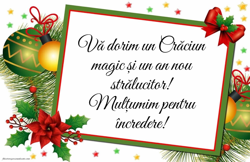 Imagini cu Urări de Crăciun pentru Clienți: Globuri de Crăciun