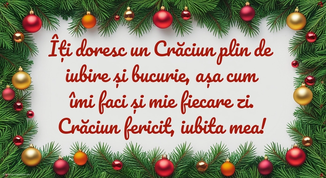 Imagini de Crăciun pentru Iubită: Globuri de Crăciun