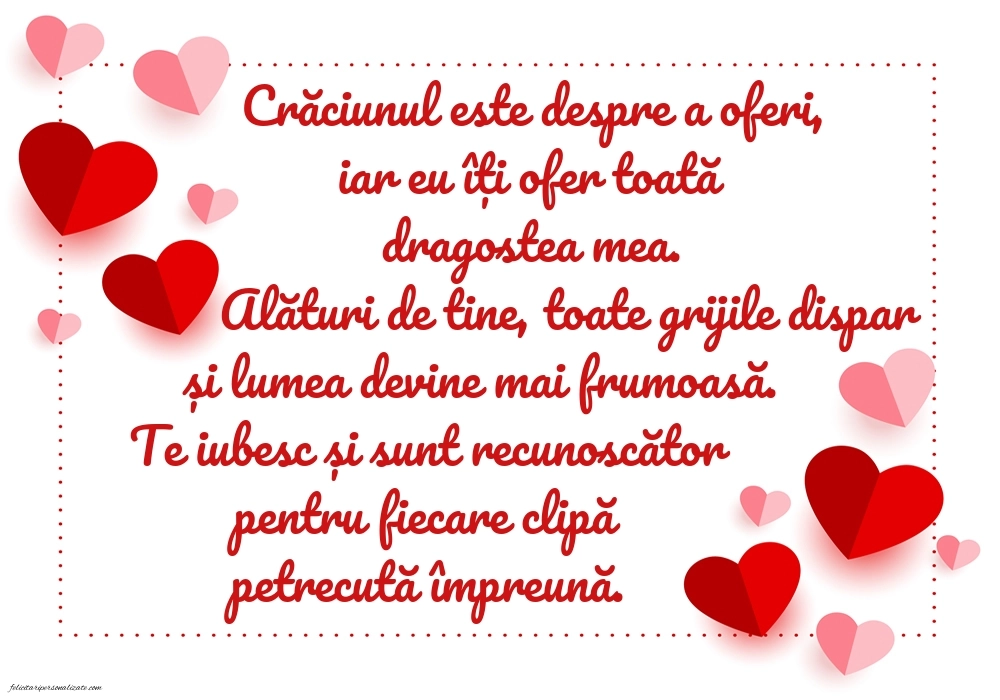 Imagini de Crăciun pentru Iubită: Inimioare