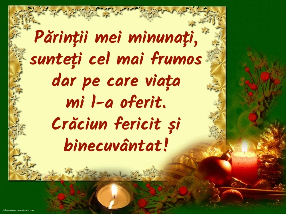 Felicitări cu imagini de Crăciun pentru părinți: Aranjamente de Crăciun