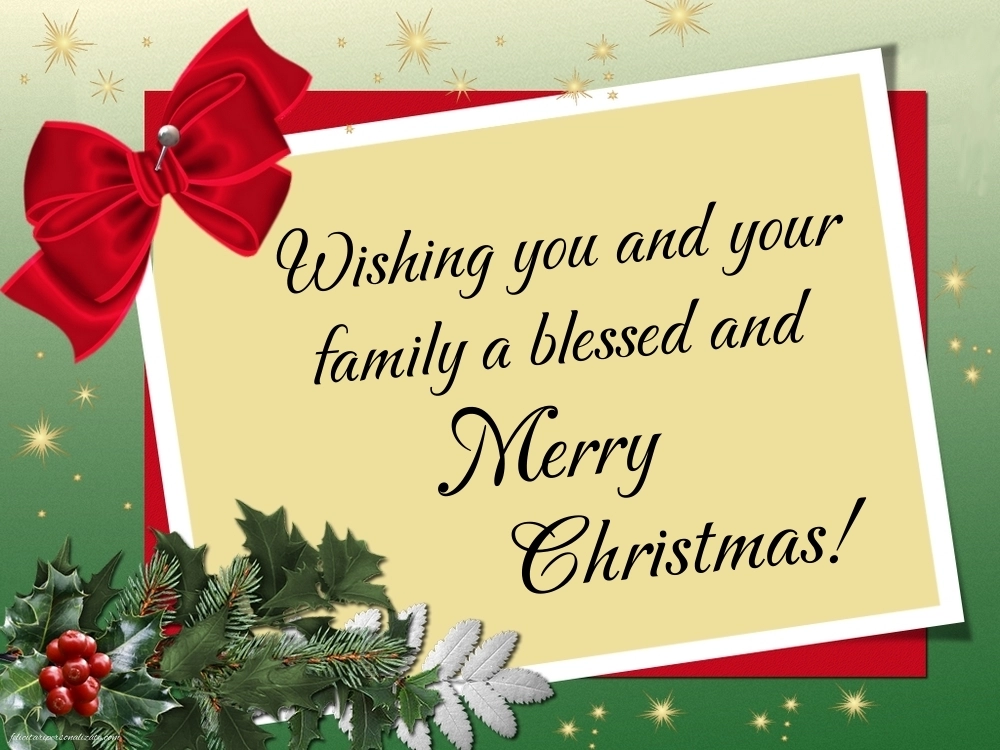 Poze cu CRĂCIUN FERICIT în Engleză: Aranjamente de Crăciun