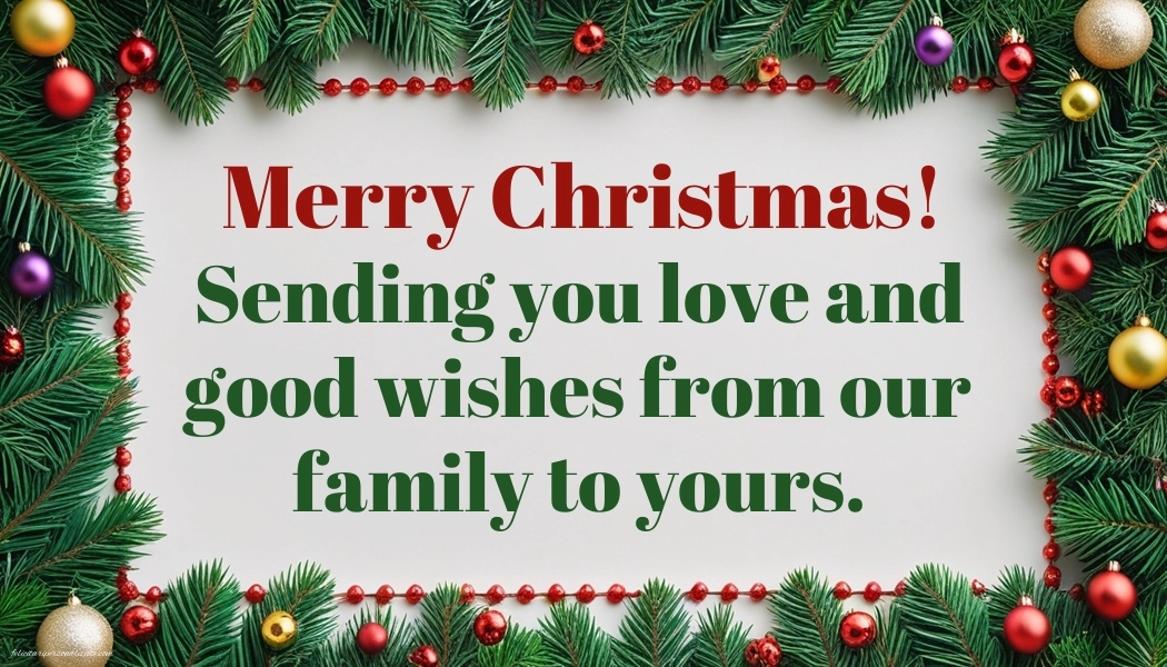 Imagini cu Felicitări de Crăciun în limba Engleză: Globuri de Crăciun