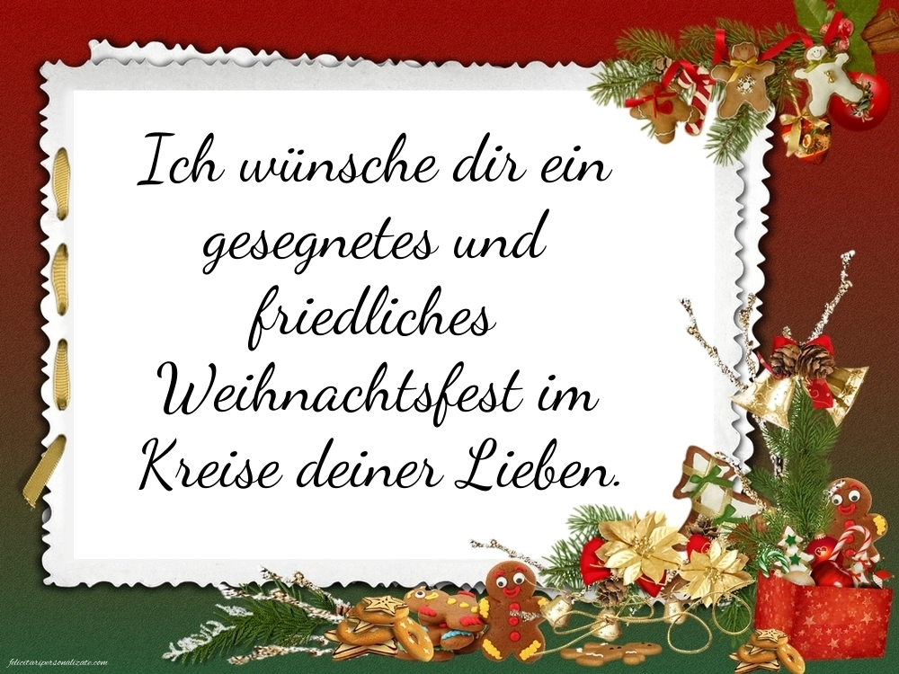 Imagini cu Felicitări de Crăciun în limba Germană: Aranjamente de Crăciun