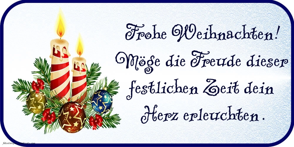 Imagini cu Felicitări de Crăciun în limba Germană: Aranjamente de Crăciun