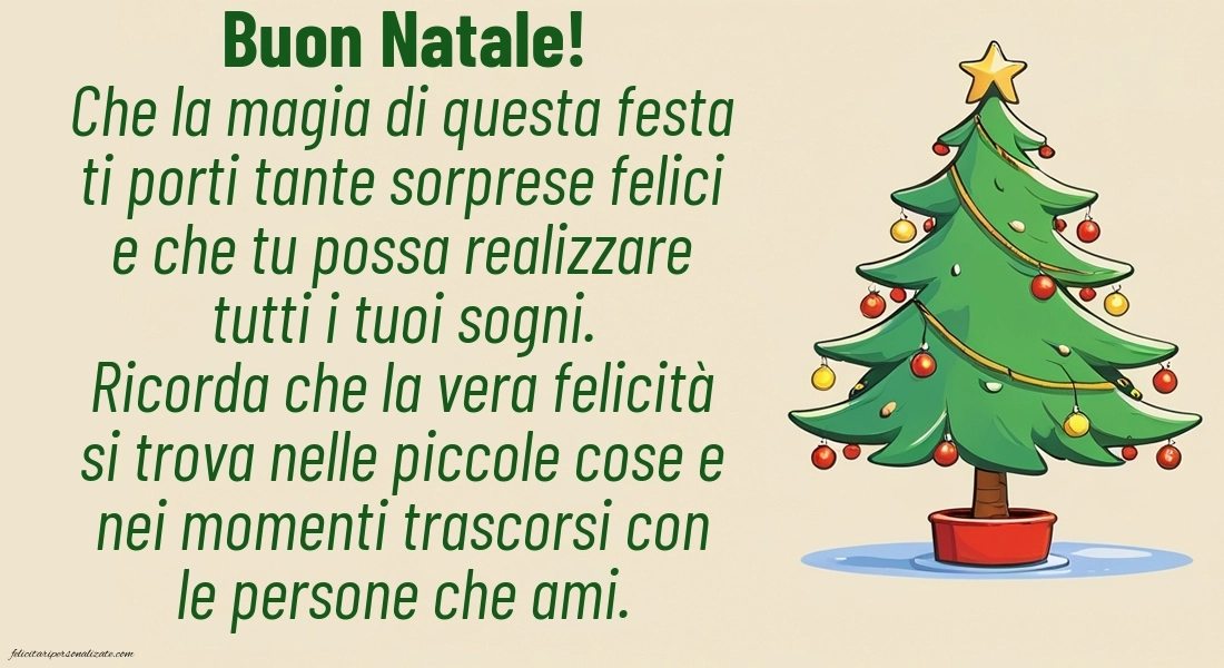 Imagini cu Felicitări de Crăciun în limba Italiană: Brad de Crăciun Imagini cu Felicitări de Crăciun în limba Italiană: Brad de Crăciun