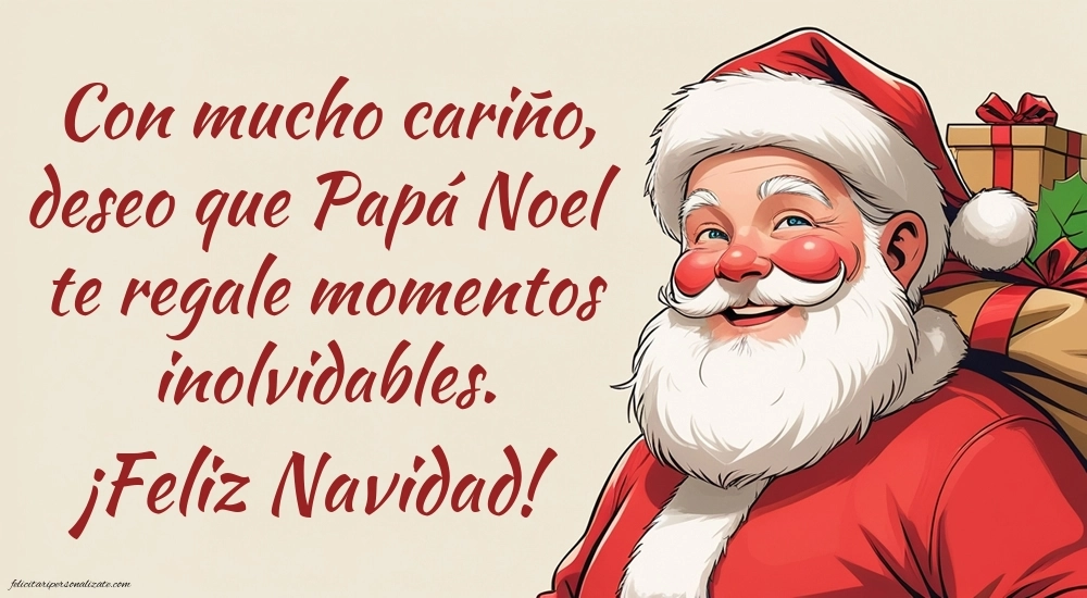 Imagini cu Felicitări de Crăciun în limba Spaniolă: Moș Crăciun