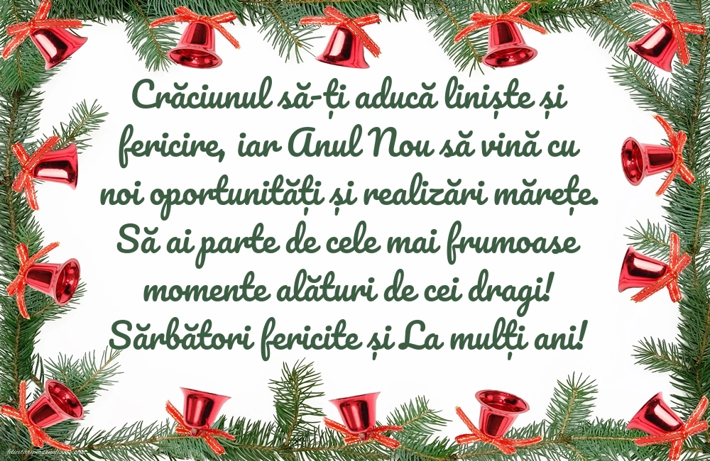 Felicitări Crăciun și Anul nou 2026: Decorațiuni de Crăciun