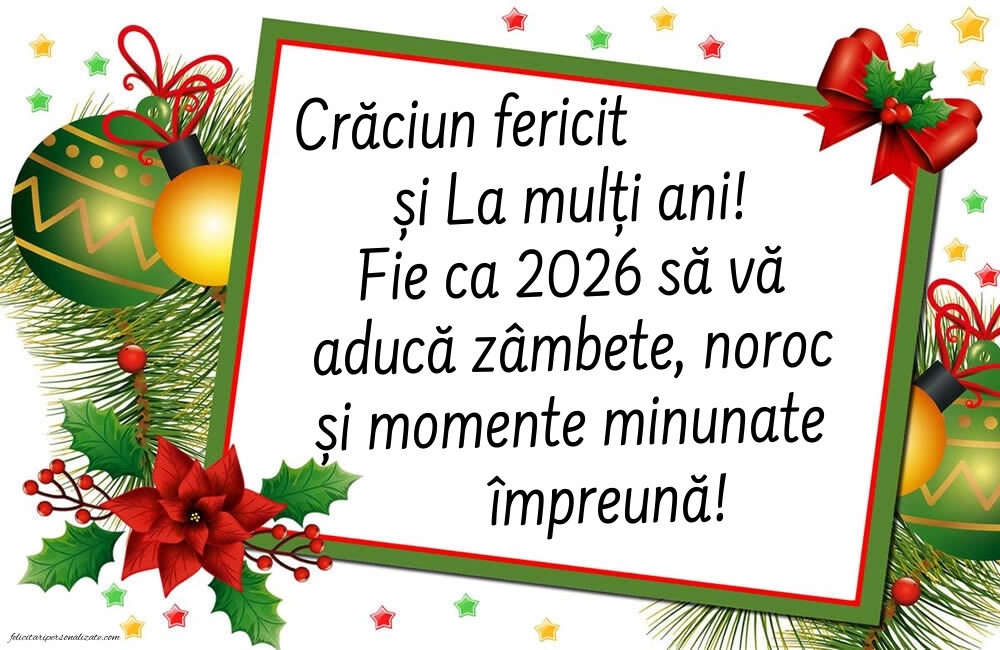 Imagini cu felicitări de Crăciun și Anul nou 2026: Globuri de Crăciun