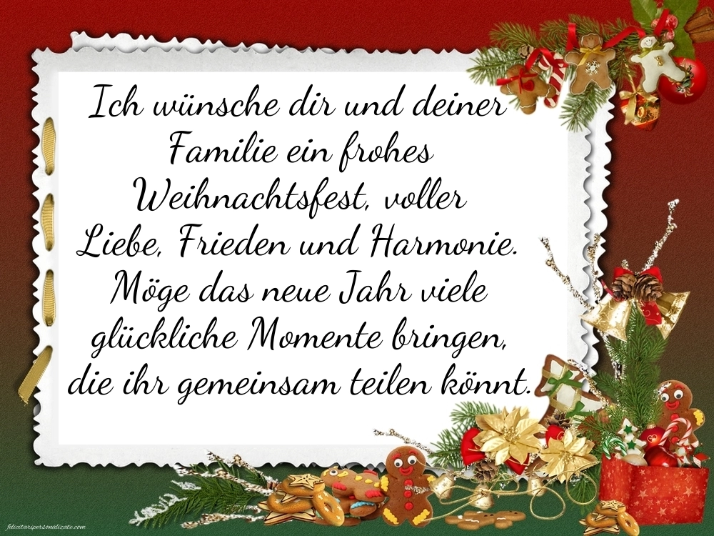 Imagini cu urări de Crăciun și Anul Nou în Germană: Aranjamente de Crăciun
