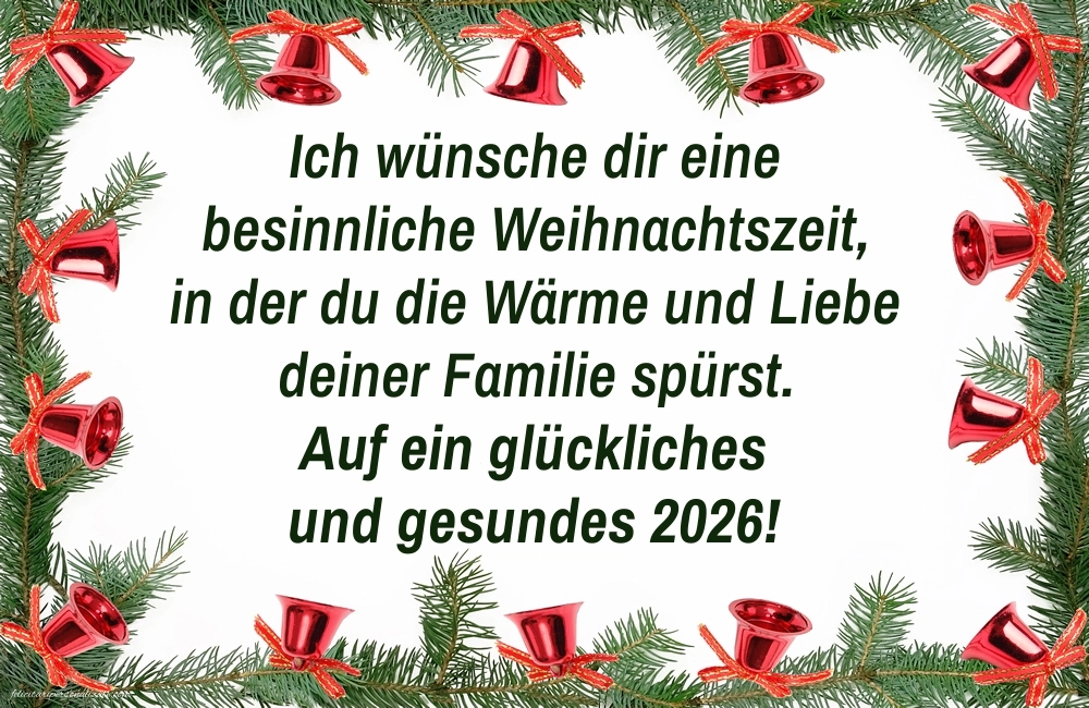 Imagini cu urări de Crăciun și Anul Nou în Germană: Decorațiuni de Crăciun
