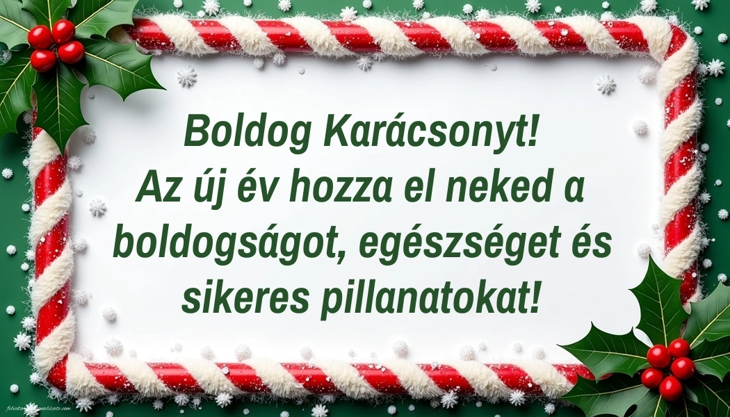 Imagini cu urări de Crăciun și Anul Nou în Maghiară: Aranjamente de Crăciun