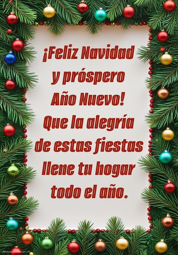 Imagini și Urări de Crăciun și Anul Nou în Spaniolă: Globuri de Crăciun