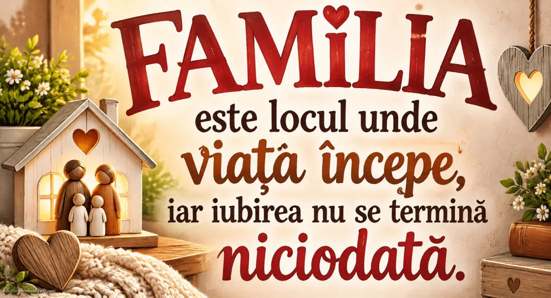 Imagini cu mesaje despre familie: 