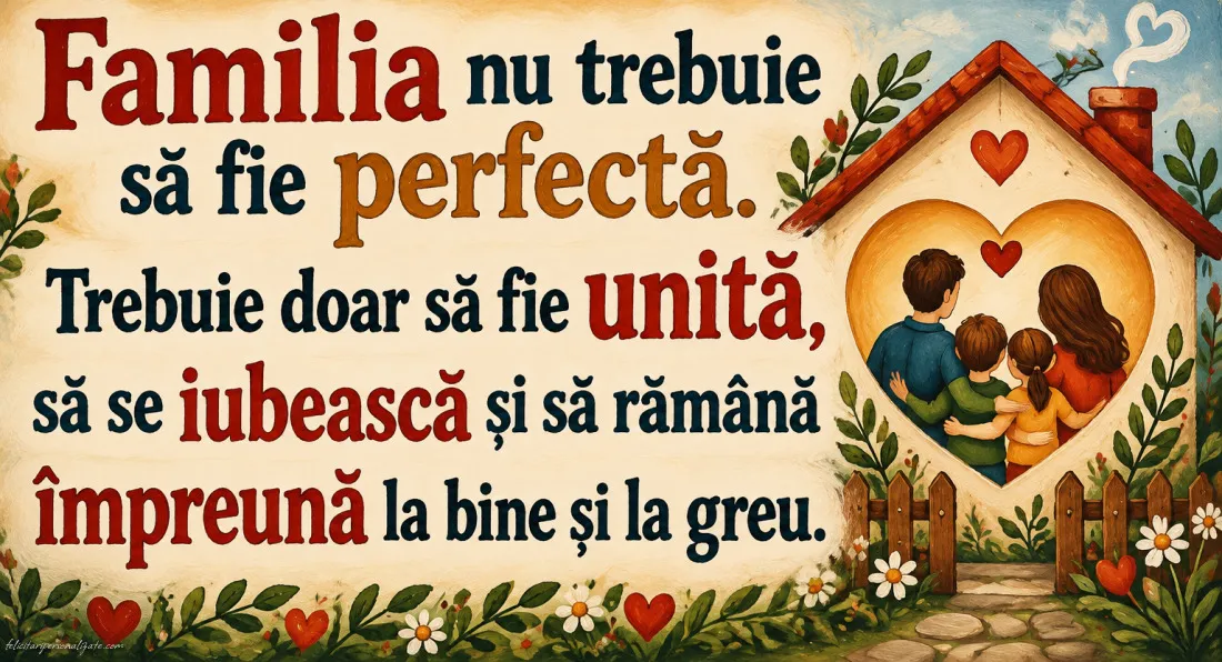 Imagini cu mesaje despre familie: 