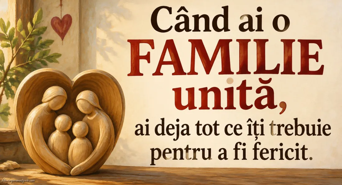 Imagini cu mesaje despre familie: 