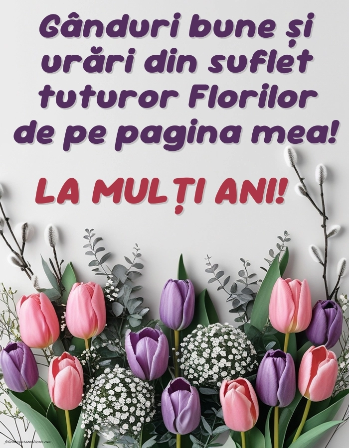 Poze cu urări de Florii 2026: Flori