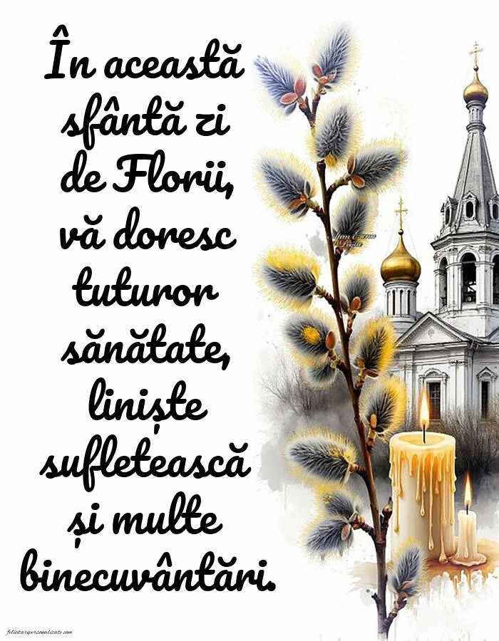 Imagini frumoase cu mesaje de Florii: Flori