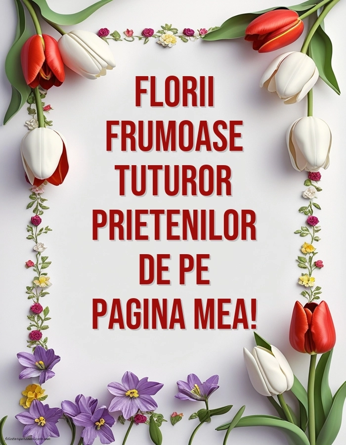 Imagini cu felicitări de Florii 2026: Flori