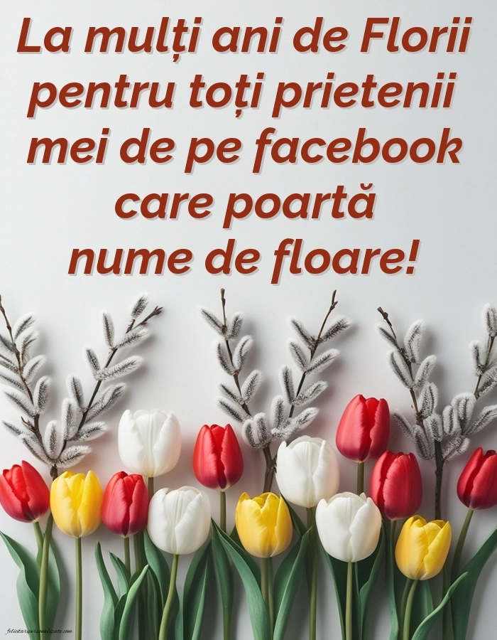 Imagini cu urări de Duminica Floriilor: Lalele