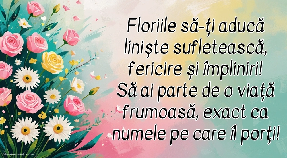 Felicitări și Imagini de Florii: Flori