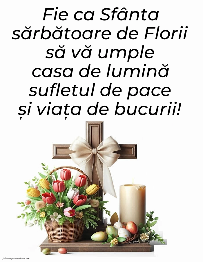 Imagini frumoase cu urări de Florii: Credință