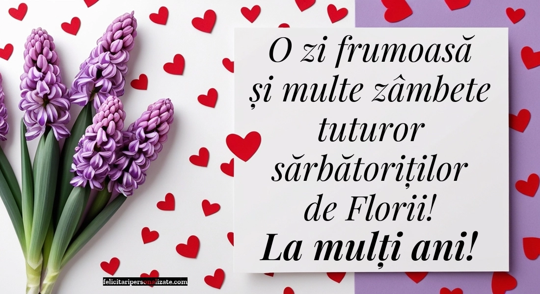 Imagini cu urări de Duminica Floriilor: Zambile