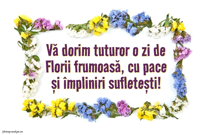 Felicitări și Imagini de Florii: Flori