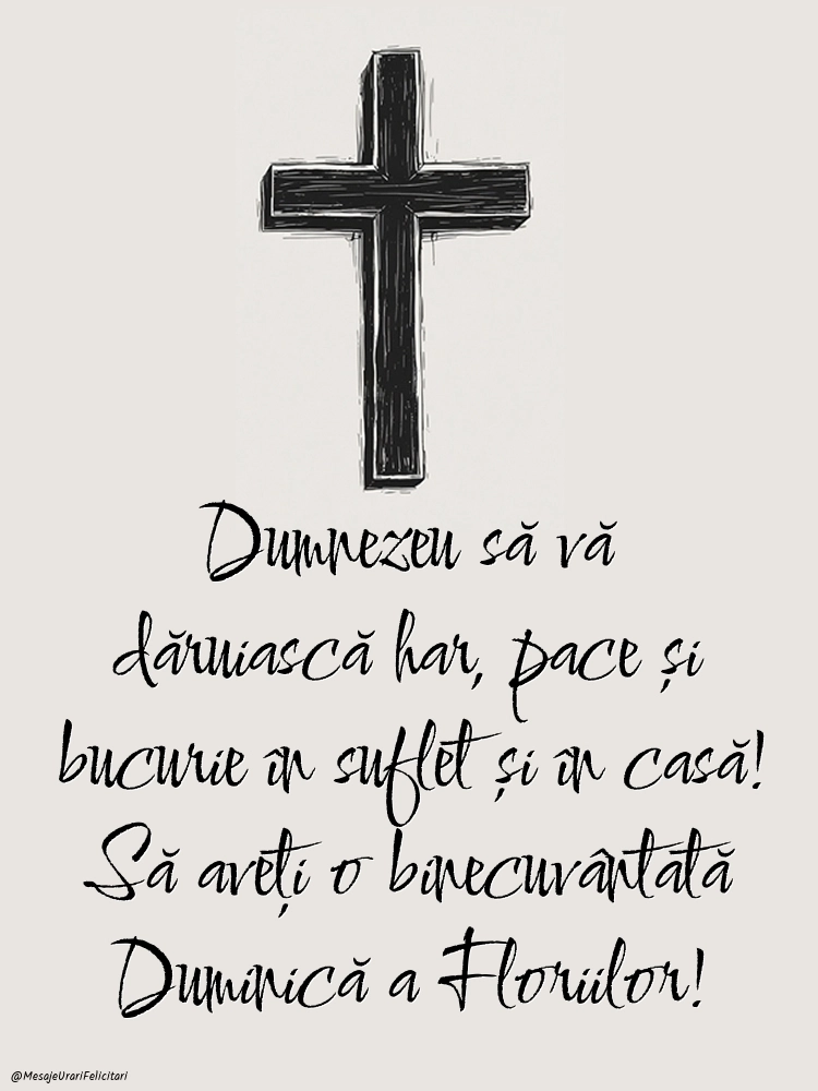 Poze cu urări de Florii 2026: Credință