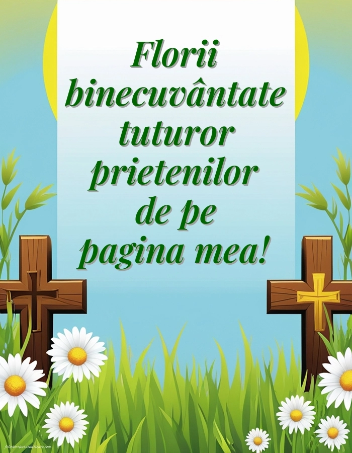 Imagini cu felicitări de Florii 2026: Credință