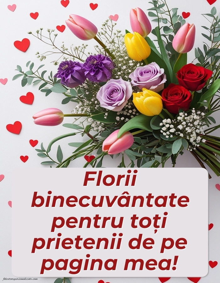 Felicitări de Florii pentru prieteni: Flori