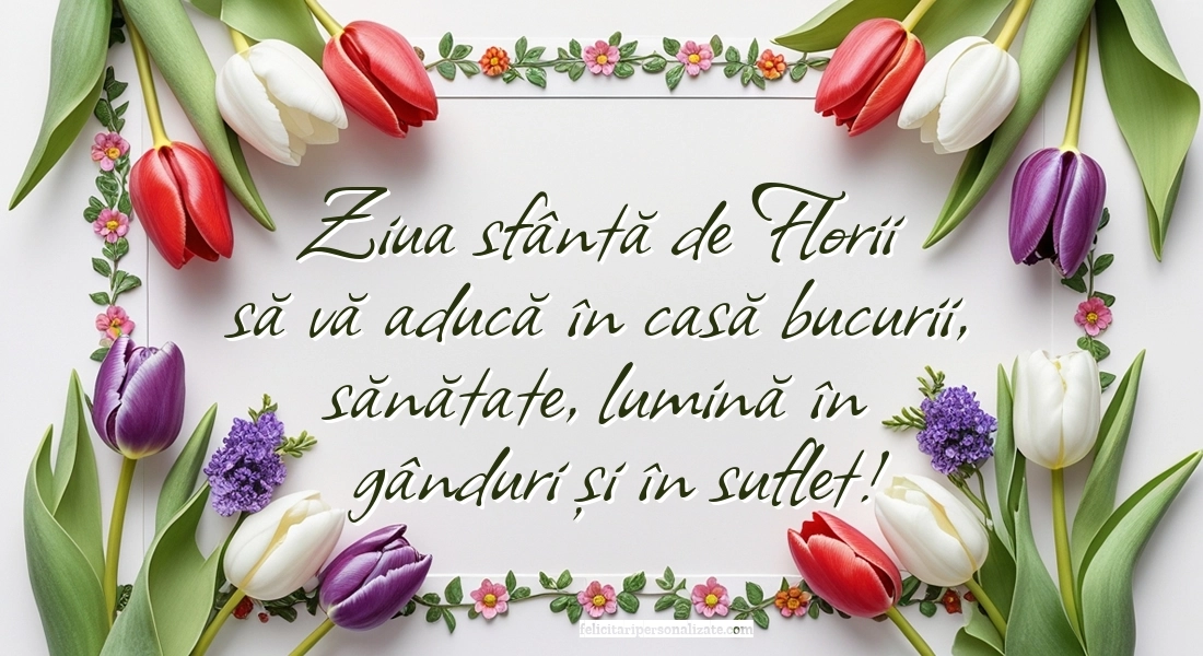 Imagini cu felicitări de Florii 2026: Flori