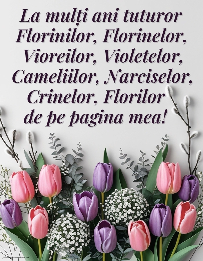 Imagini frumoase cu mesaje de Florii: Flori