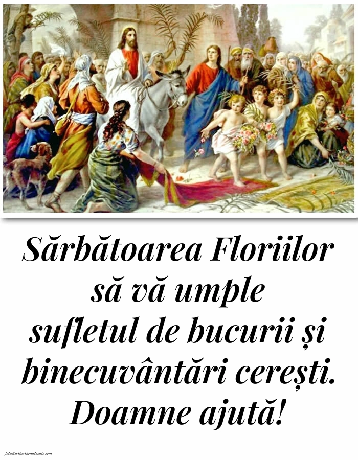 Poze cu urări de Florii 2026: Credință