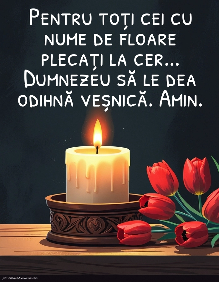 Imagini frumoase cu mesaje de Florii: Lumânari (Comemorare)