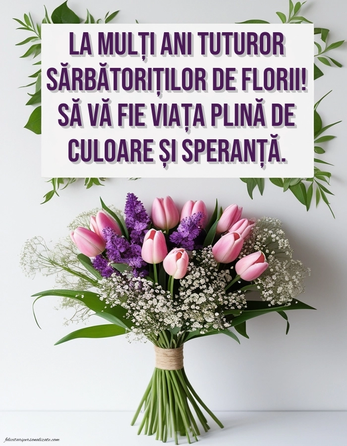 Poze cu urări de Florii 2026: Flori